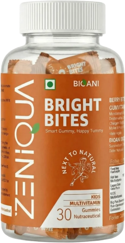 Zeniqua Bright Bites kids multivitamin gummies, 30 gummies